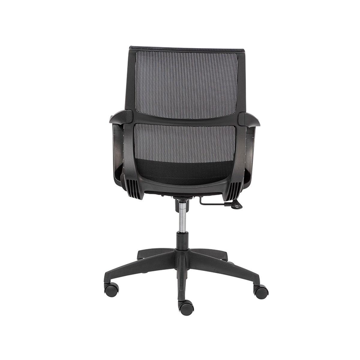 Black Ergo Mesh Adjustable Rolling Office Chair - AFS