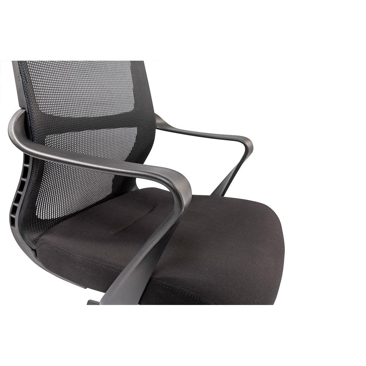 Black Ergo Mesh Adjustable Rolling Office Chair - AFS