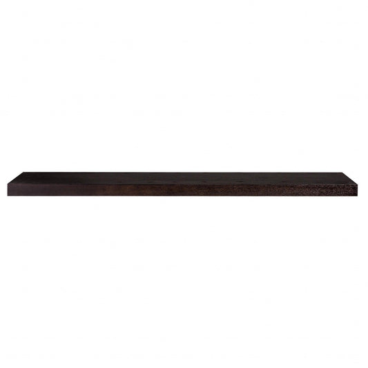 75" Dark Espresso Brown Wooden Floating Shelf - AFS