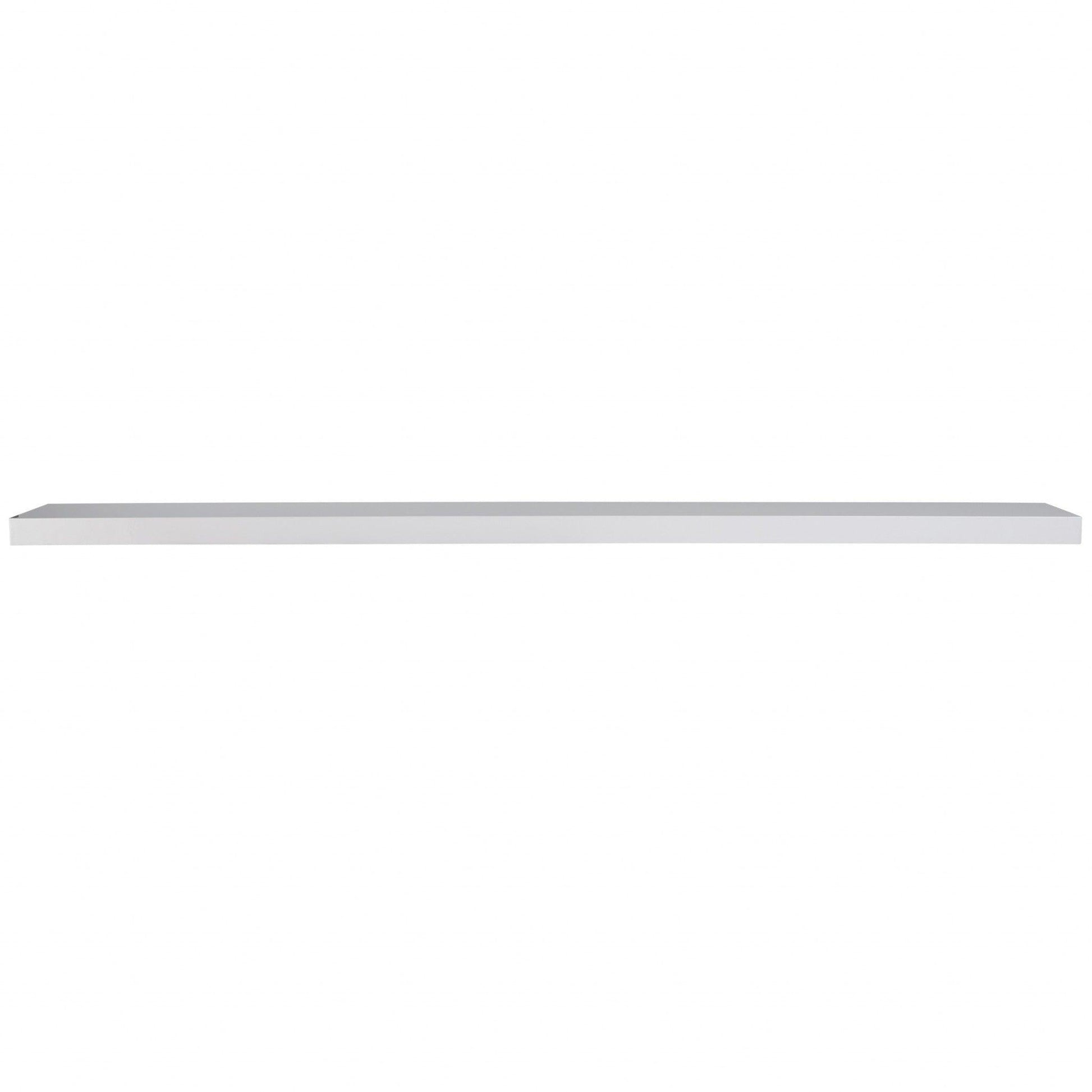 75" White Wooden Floating Shelf - AFS