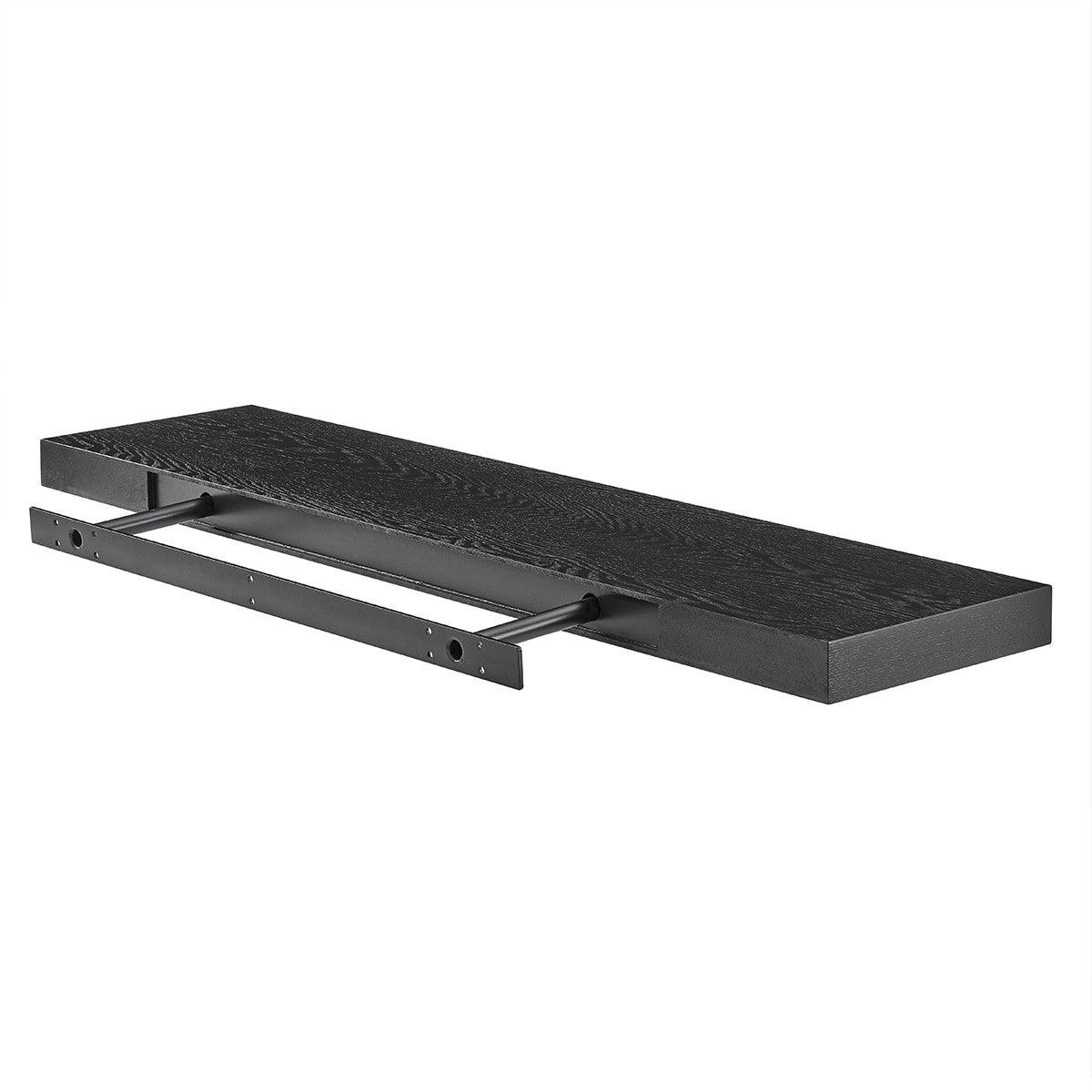 43" Black Wooden Floating Shelf - AFS