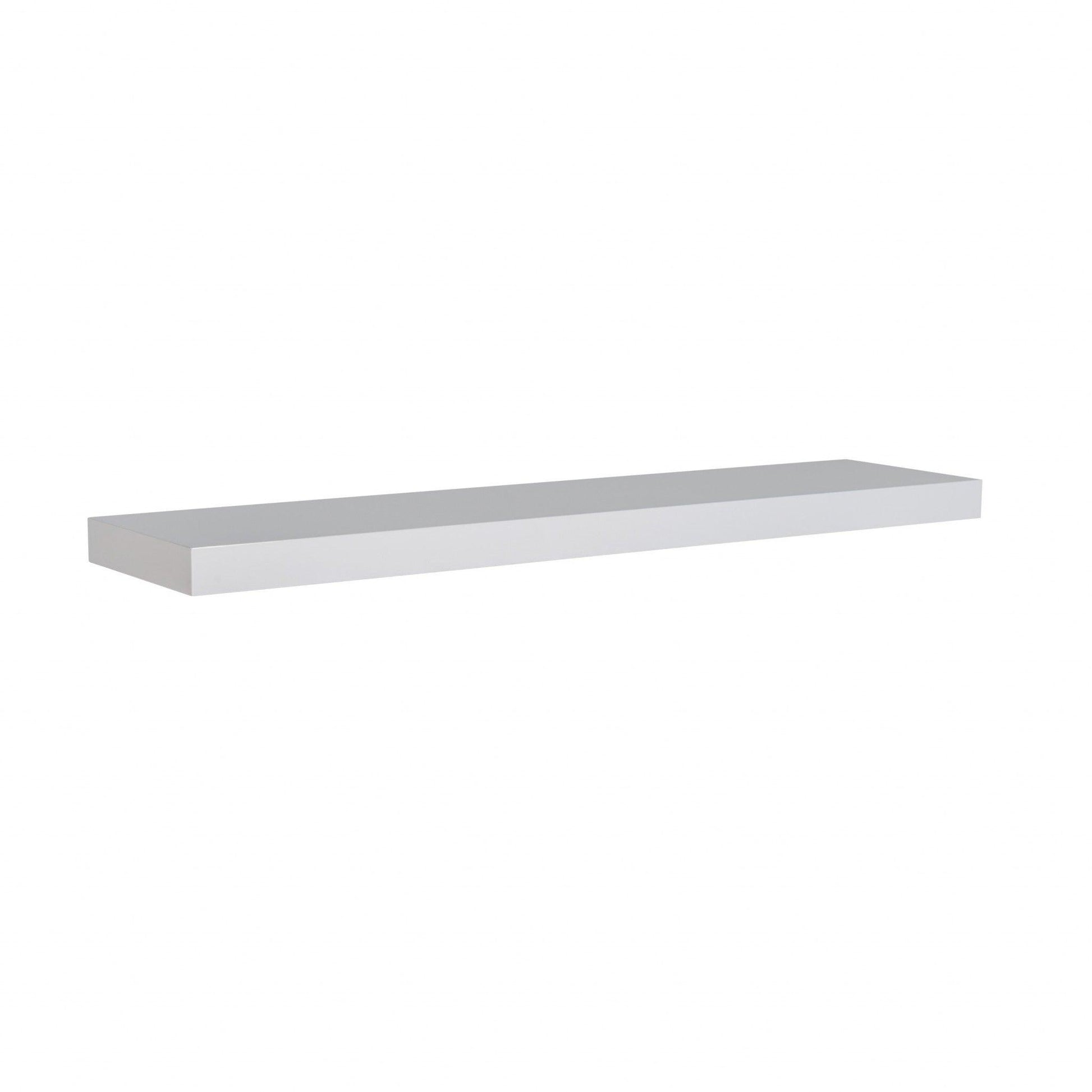 43" White Wooden Floating Shelf - AFS