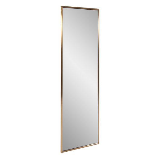 Antiqued Brushed Brass Rectangular Full Length Wall Mirror - AFS