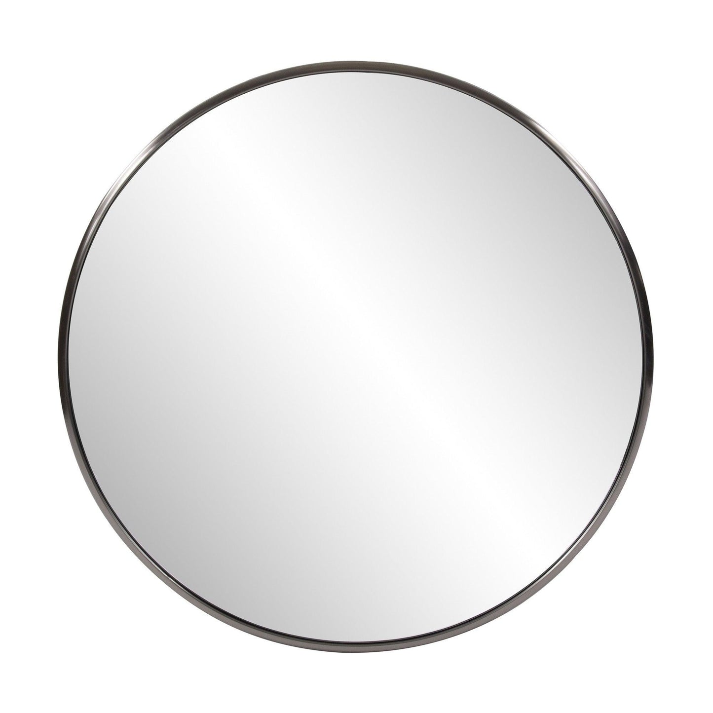 32" Brushed Titanium Round Wall Mirror - AFS