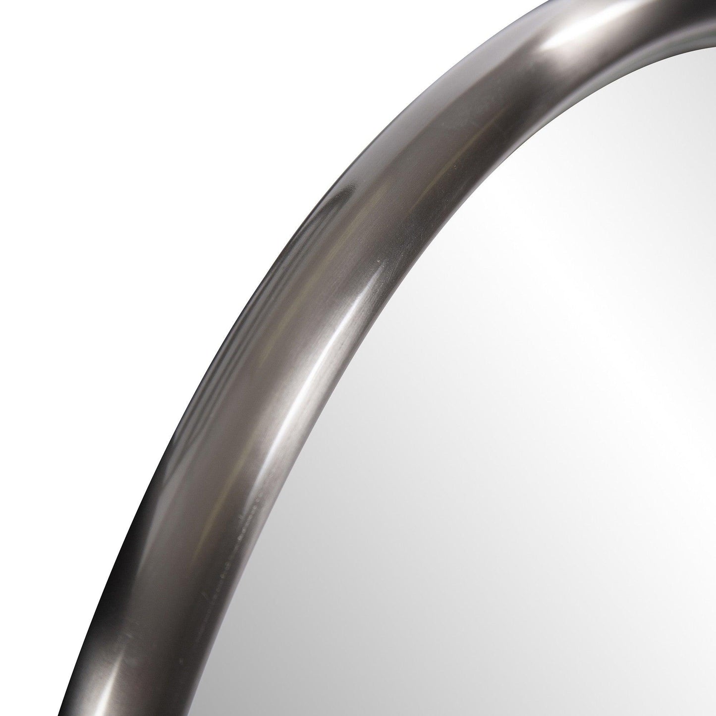 32" Brushed Titanium Round Wall Mirror - AFS