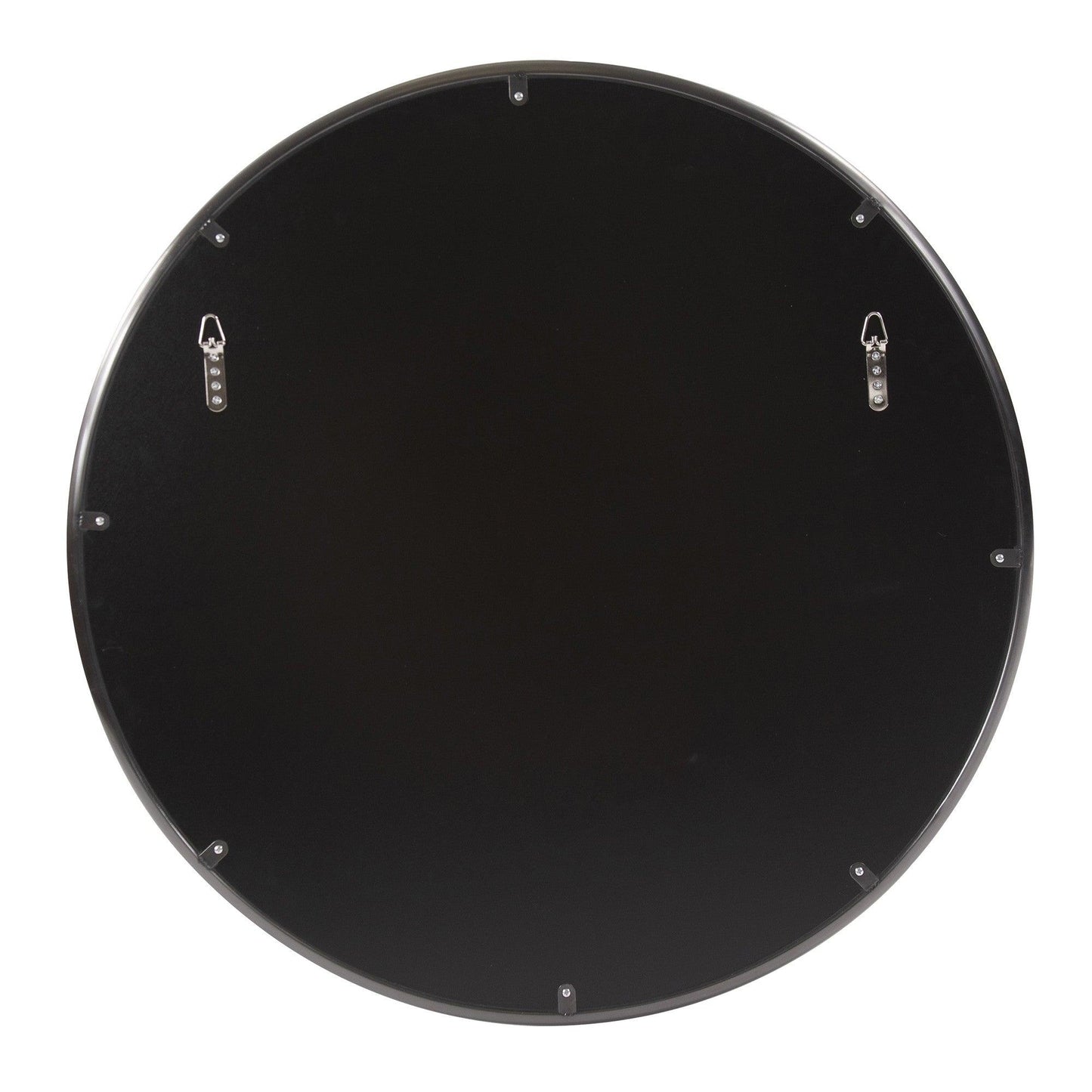 32" Brushed Titanium Round Wall Mirror - AFS