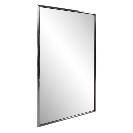 Brushed Titanium Rectangular Wall Mirror - AFS