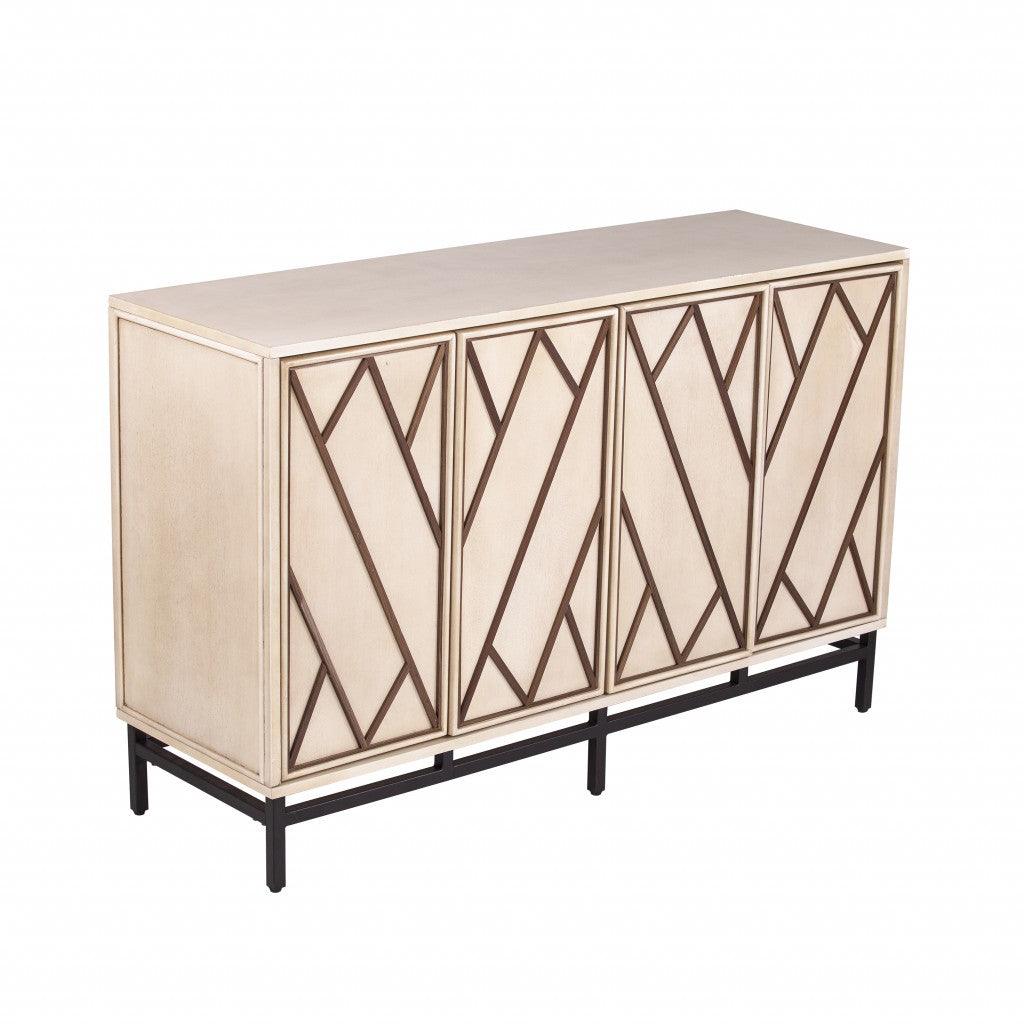 Champagne Deco Buffet Storage Cabinet - AFS