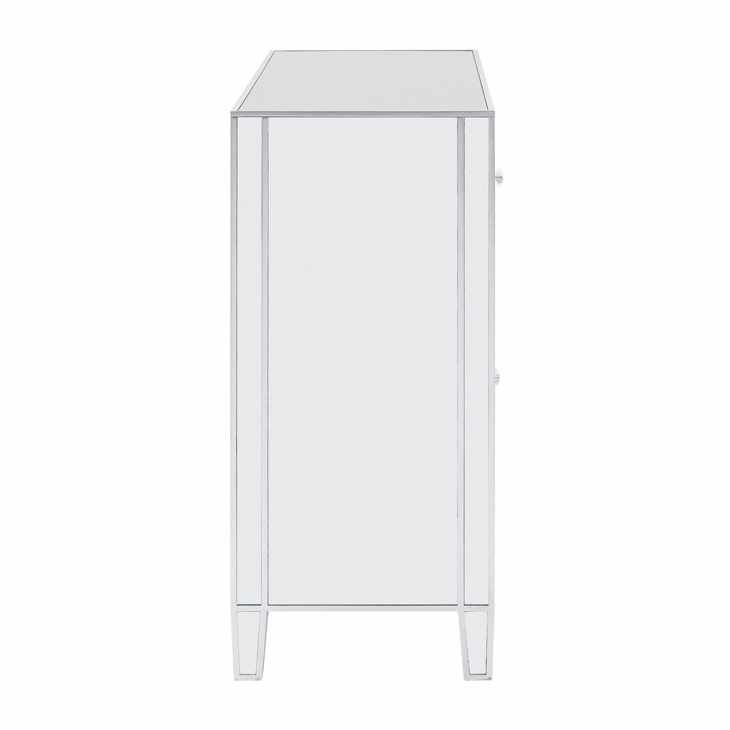 Glamorous Mirrored Bling Three Door Accent Cabinet - AFS