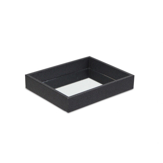 Black Shagreen Mirrored Tray - AFS