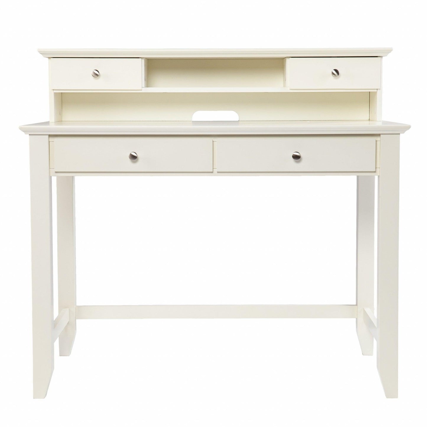 Creamy White Secretary Writing or Computer Desk - AFS