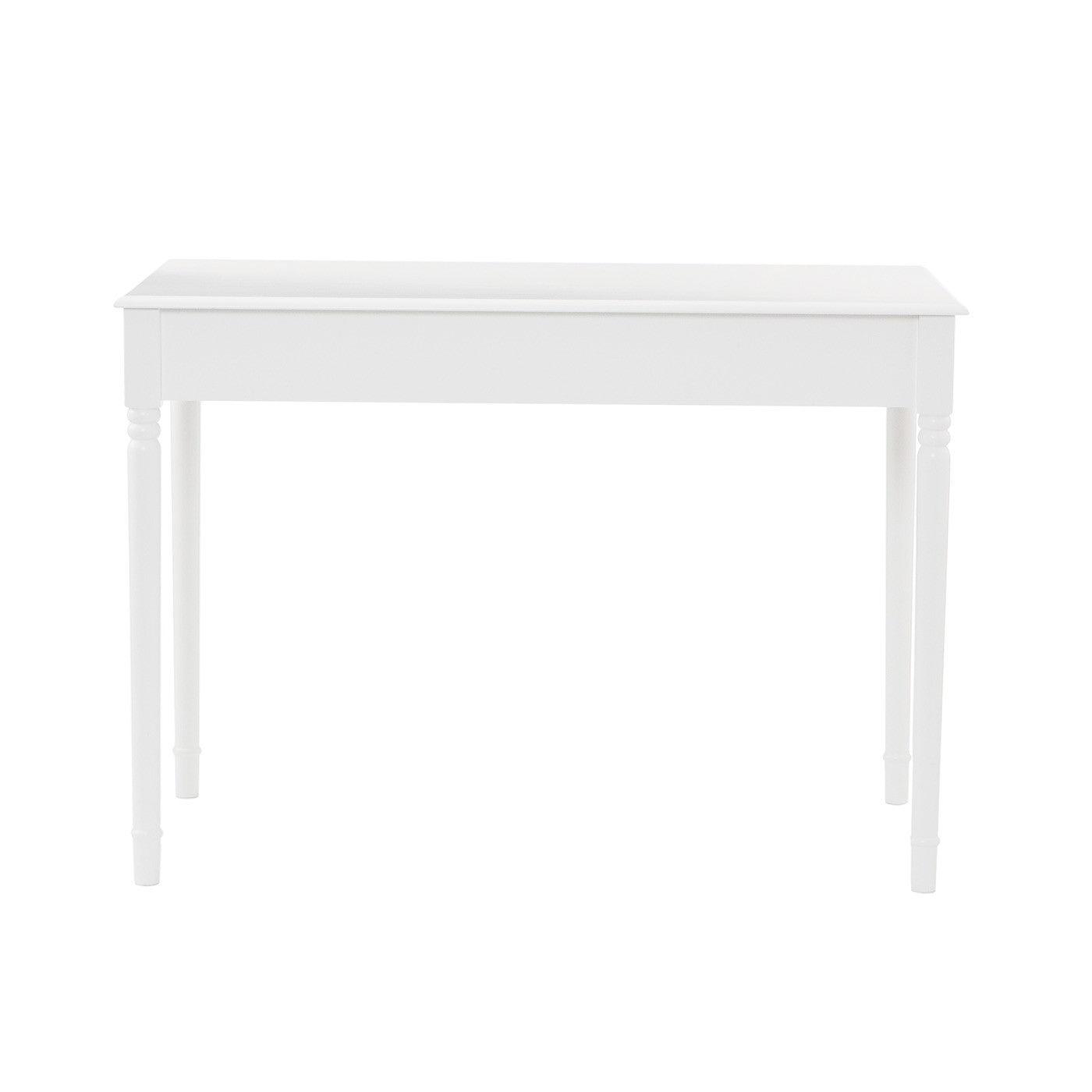 Crisp White Desk with Drawers - AFS