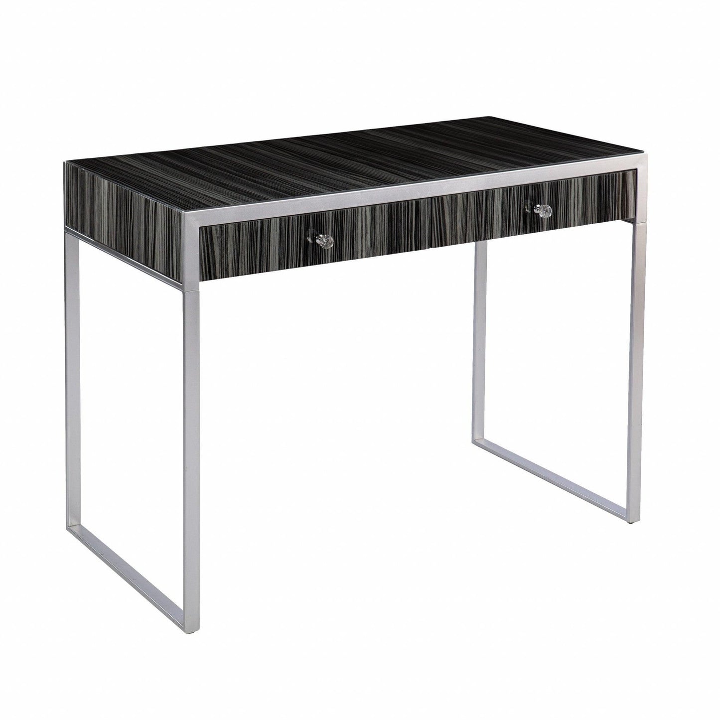 Black And Silver Writing Desk - AFS