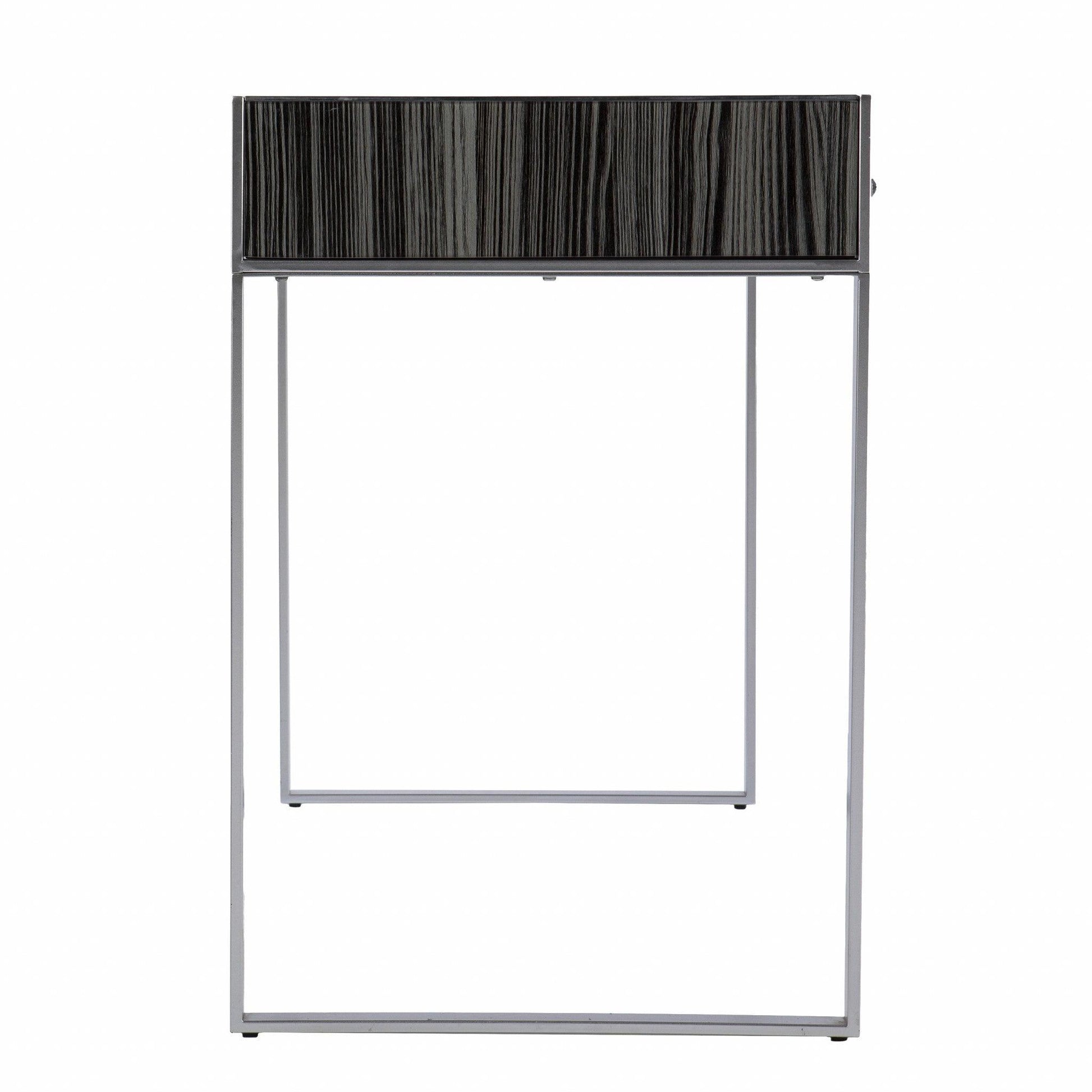 Black And Silver Writing Desk - AFS