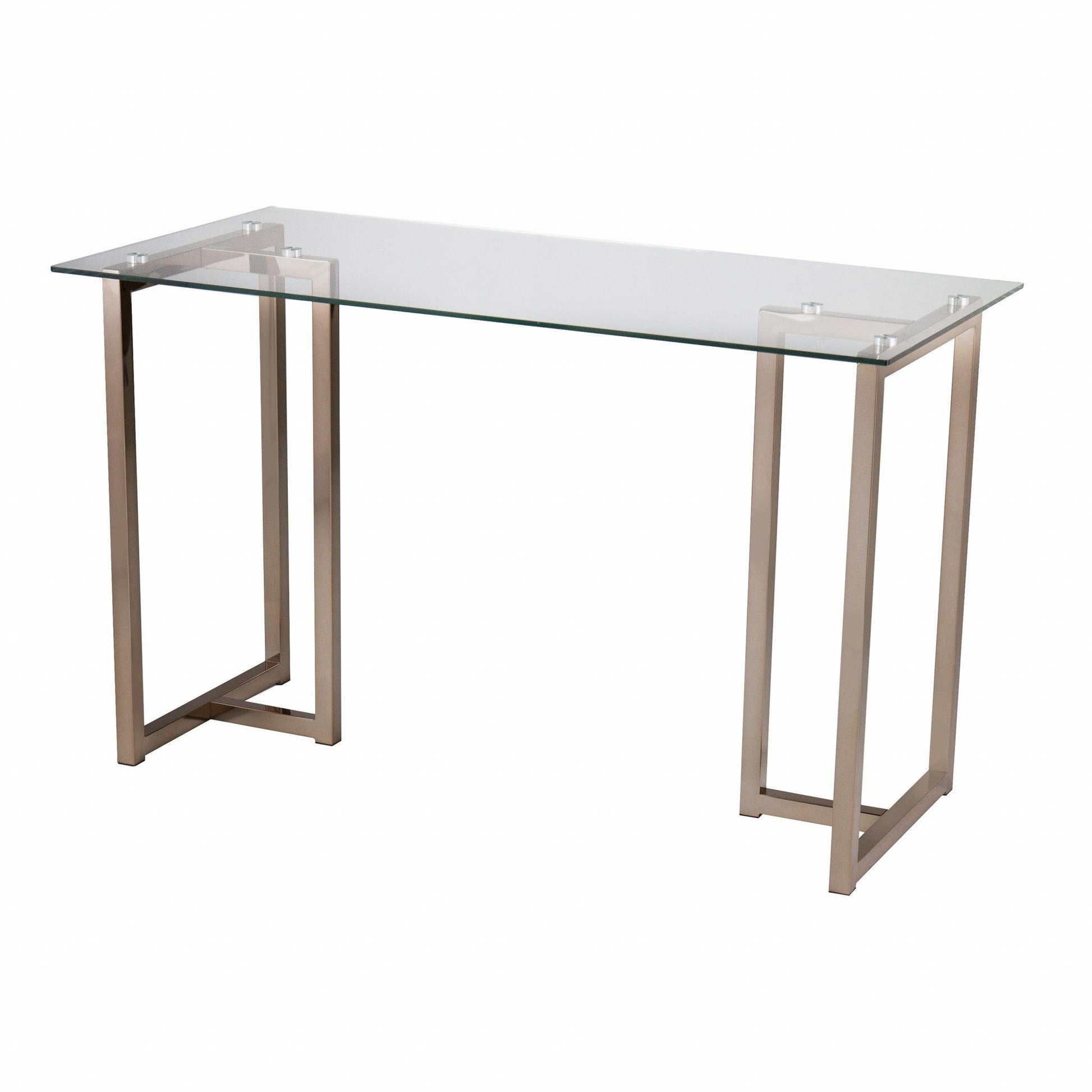 Modern Champagne Writing Desk - AFS