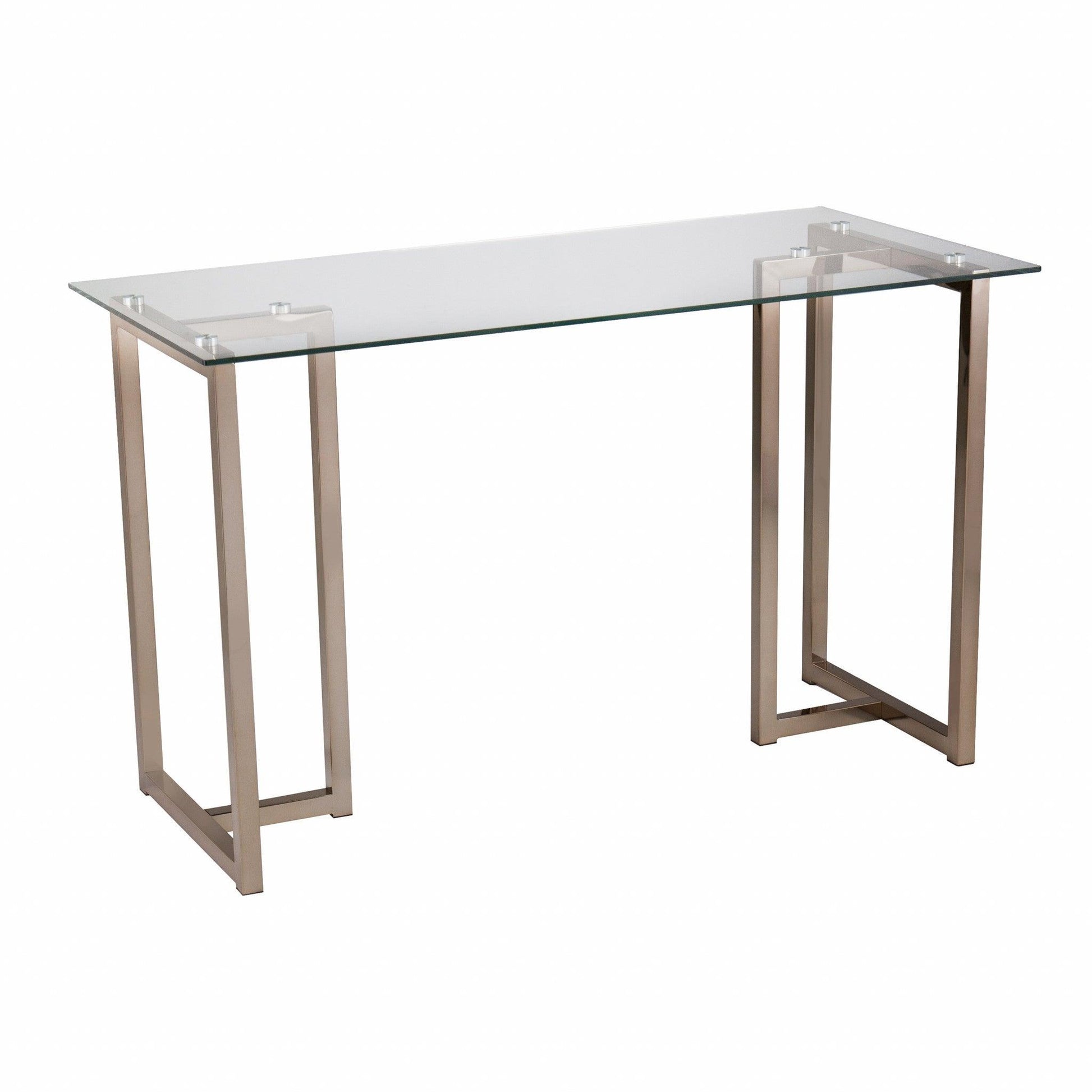 Modern Champagne Writing Desk - AFS