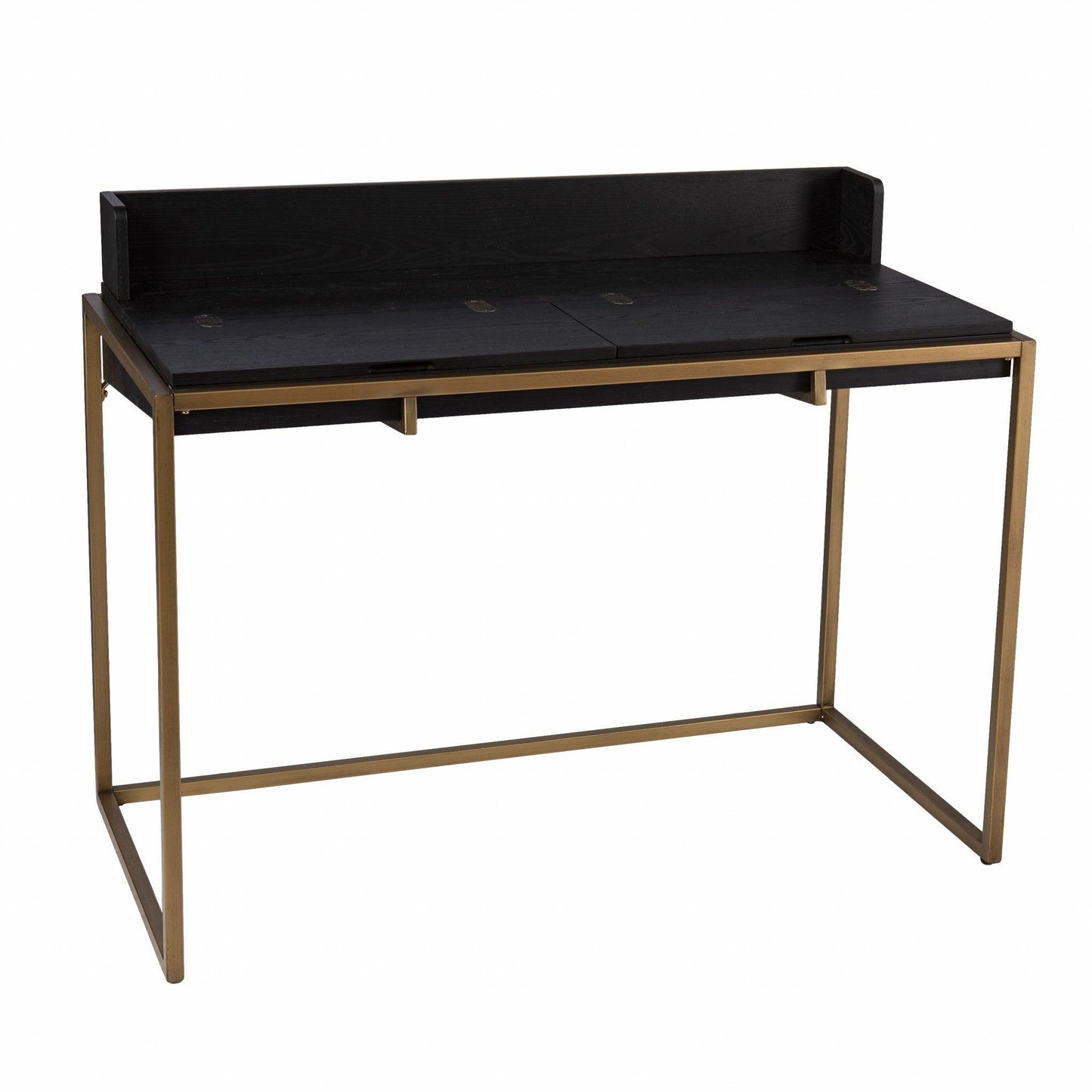 Modern Farmhouse Maple and Black Lift Top Adjustable Desk - AFS