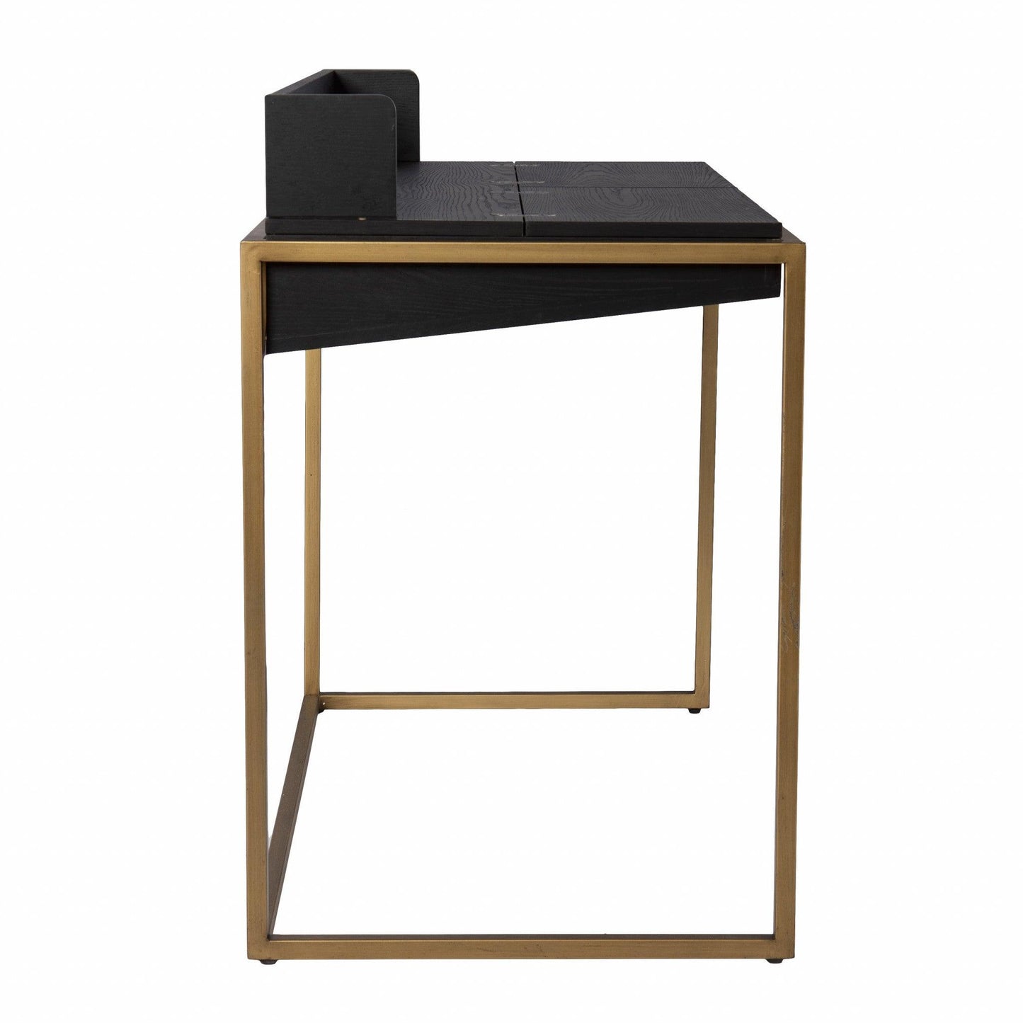 Modern Farmhouse Maple and Black Lift Top Adjustable Desk - AFS