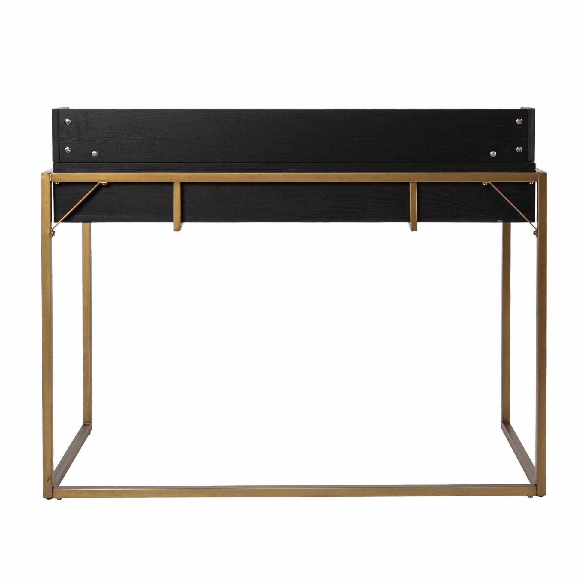 Modern Farmhouse Maple and Black Lift Top Adjustable Desk - AFS