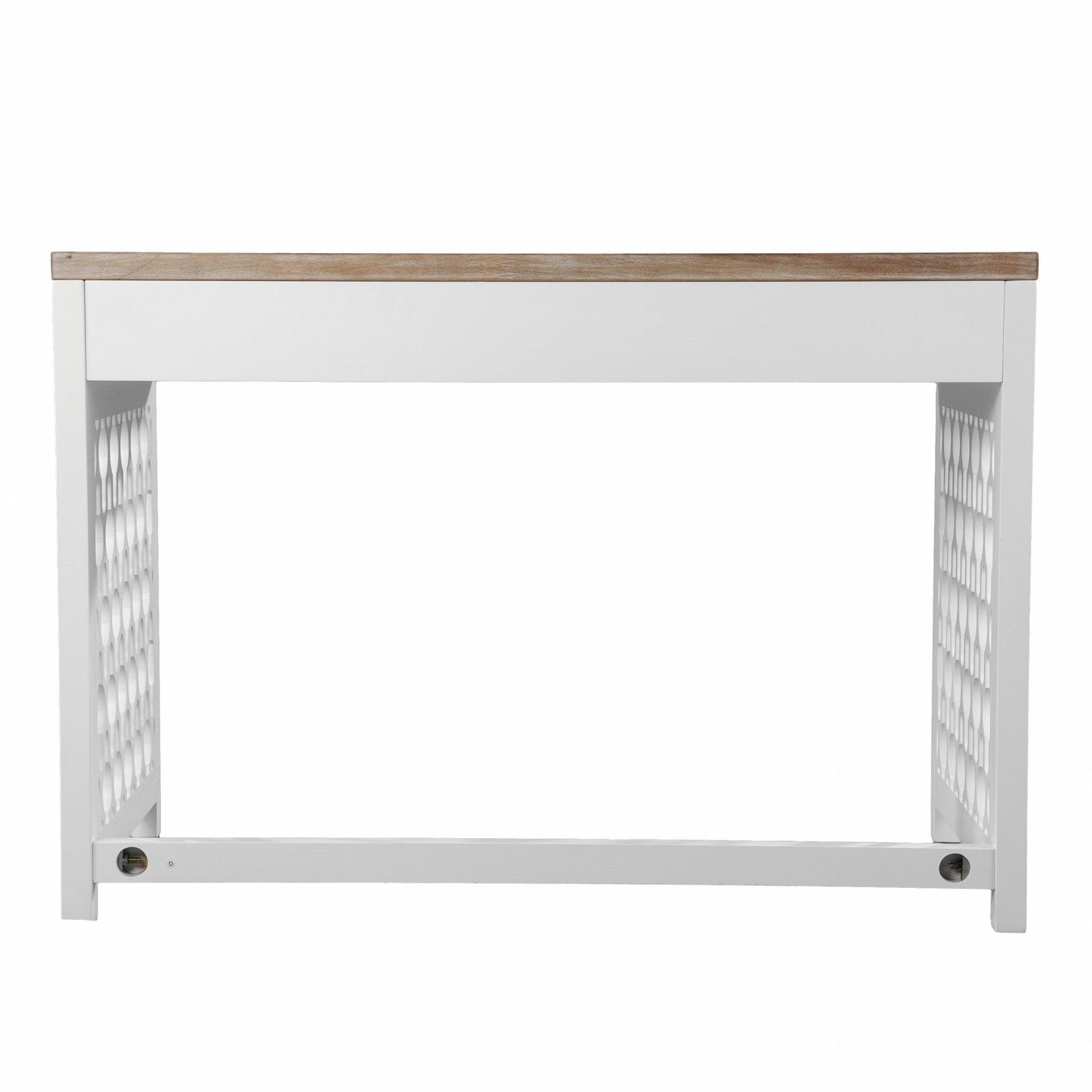 Transistional Creamy White Writing Desk - AFS