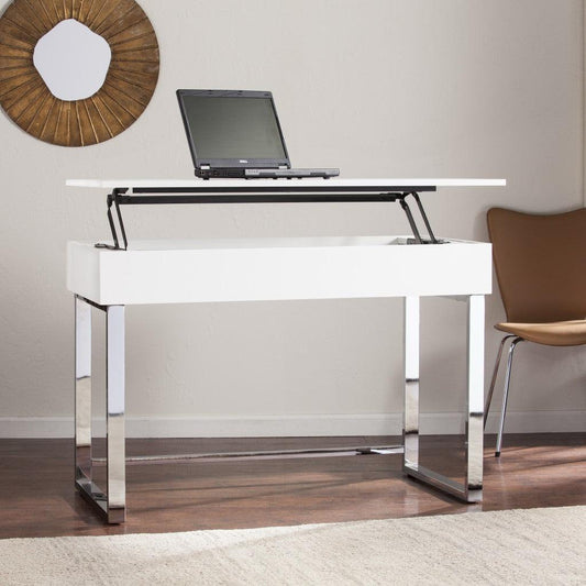 Classic White Adjustable Height Desk - AFS