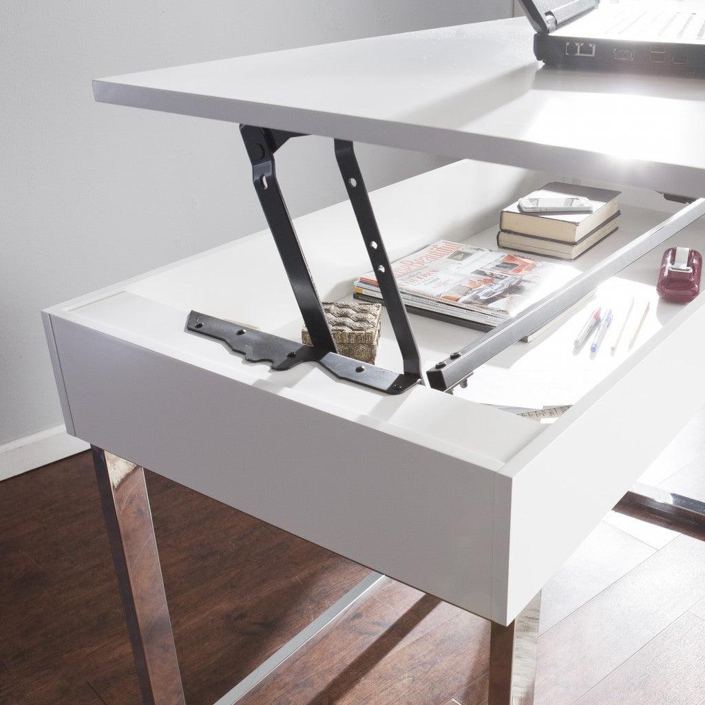 Classic White Adjustable Height Desk - AFS