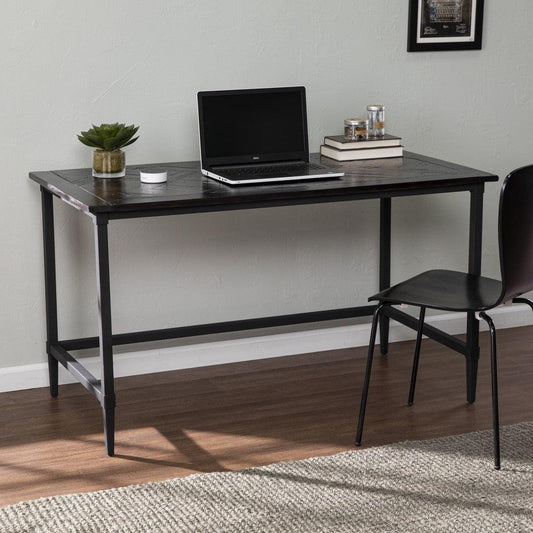 Natural Black Reclaimed Wood Desk - AFS