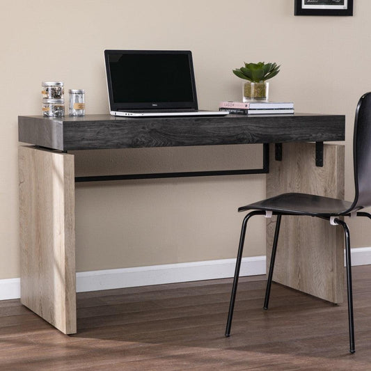 Black Wood and Iron Writing Desk - AFS