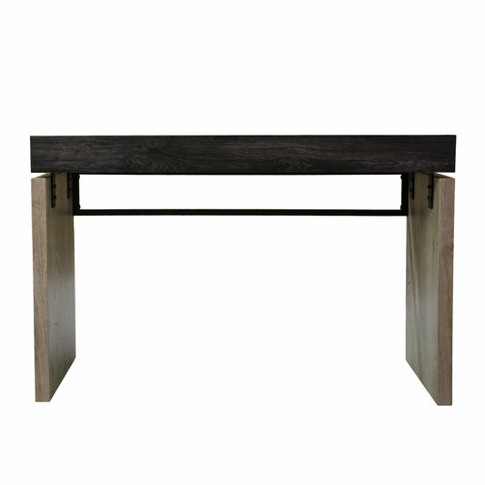 Black Wood and Iron Writing Desk - AFS