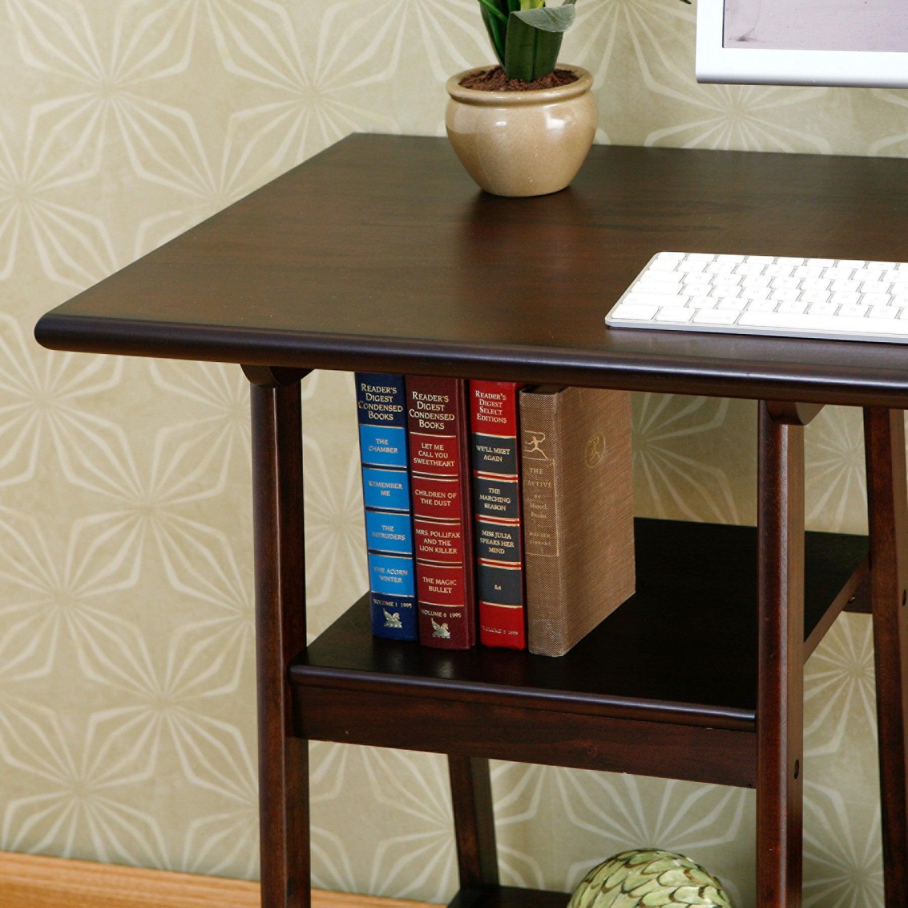 Espresso Sawhorse Desk - AFS