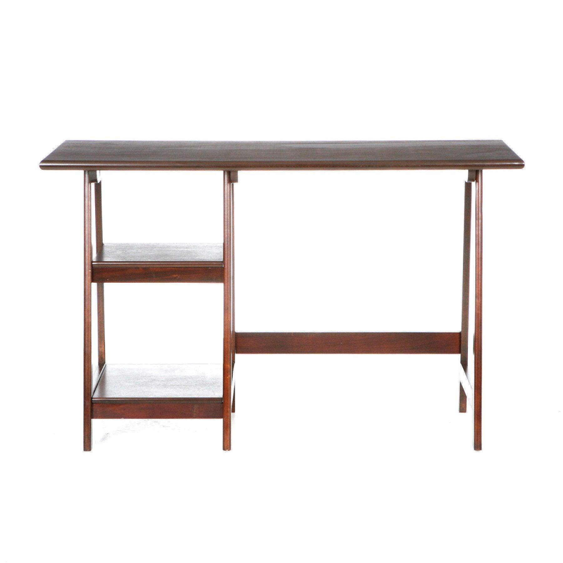 Espresso Sawhorse Desk - AFS