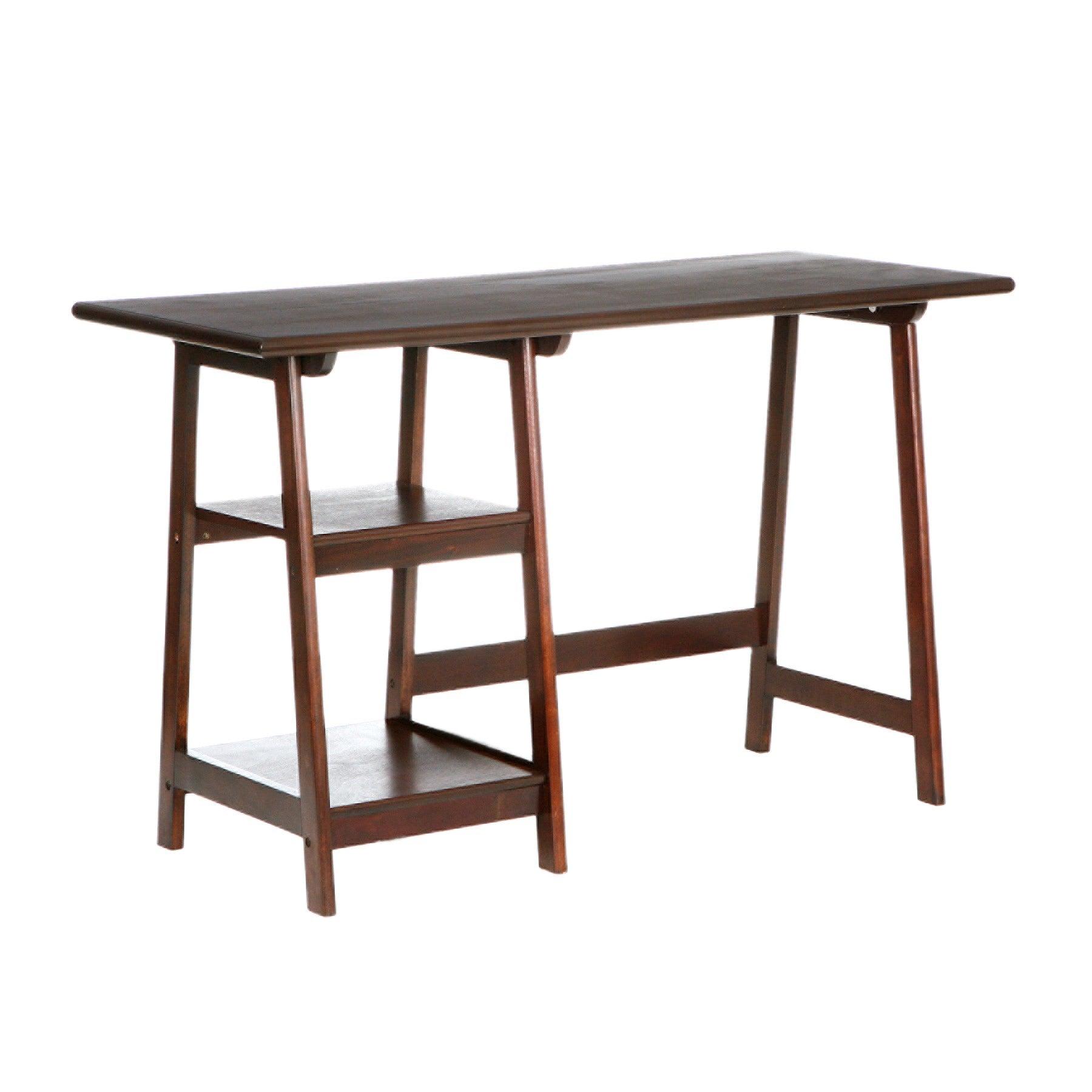 Espresso Sawhorse Desk - AFS