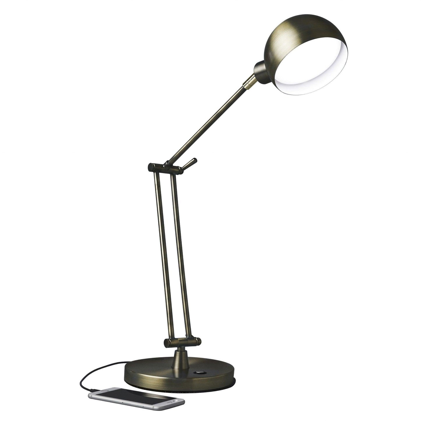 Antiqued Bronze LED Adjustable Desk Lamp - AFS