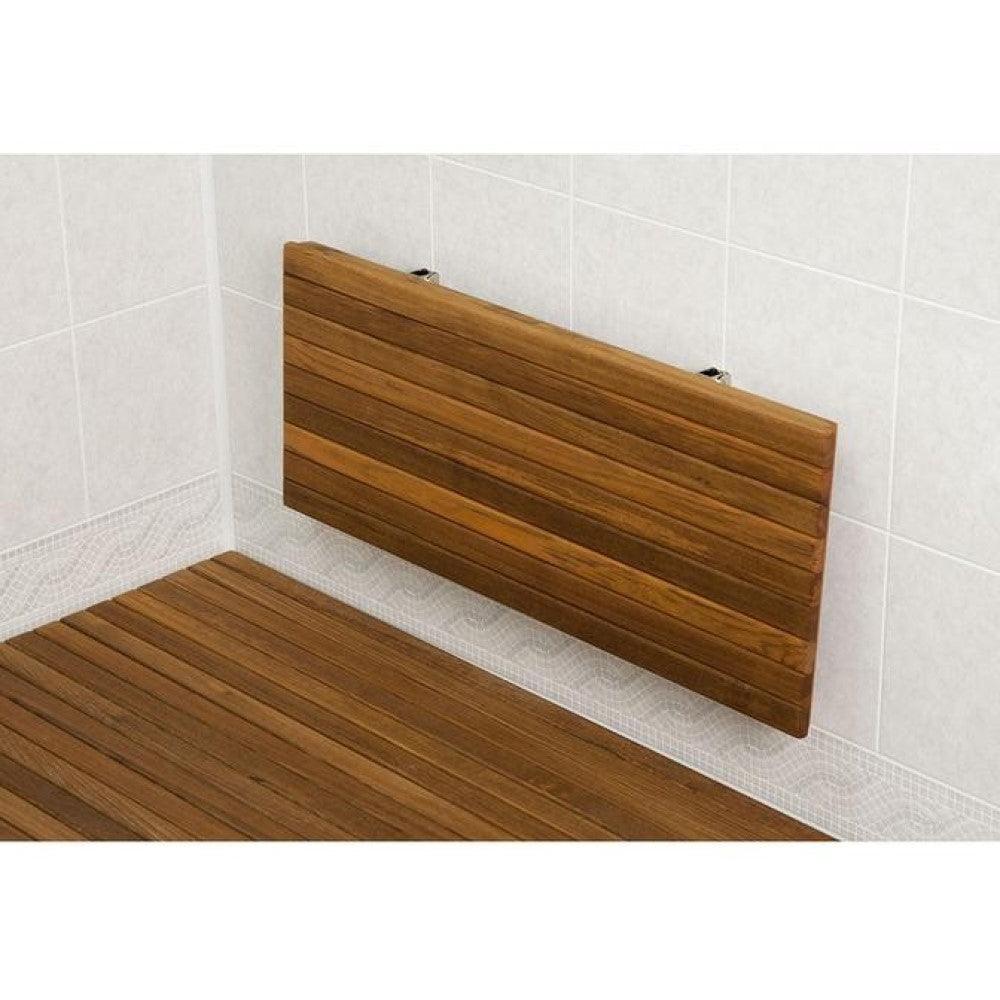 24" Premium Wall Mount Teak Shower Bench - AFS