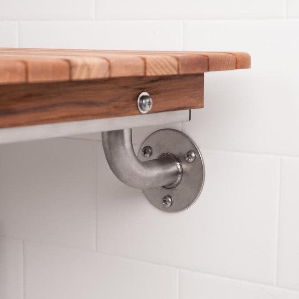 28" Premium Wall Mount Teak Shower Bench - AFS