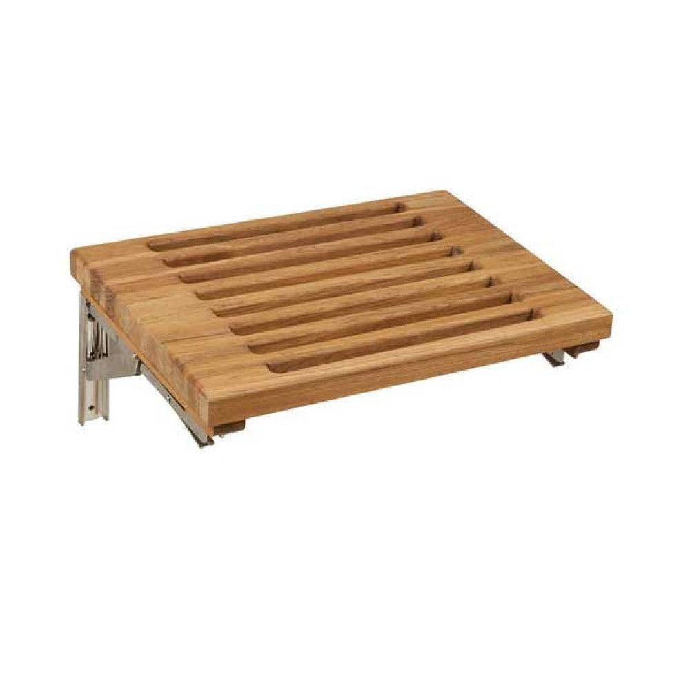 18" Grand Resort Wall Mount Slat Teak Shower Bench - AFS