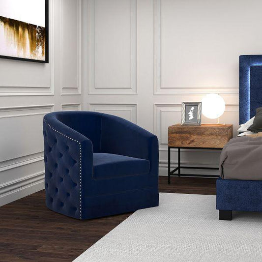 Velci Accent Chair in Blue - AFS