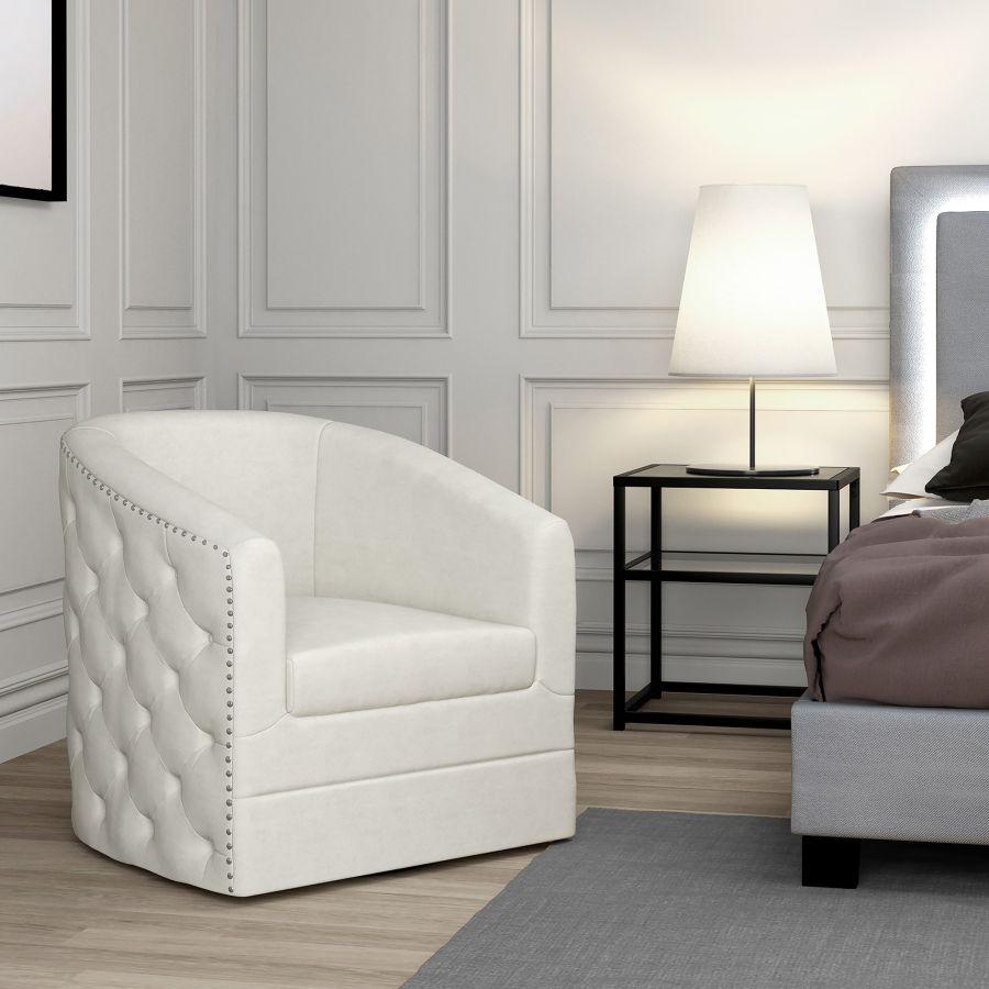 Velci Accent Chair in Ivory - AFS