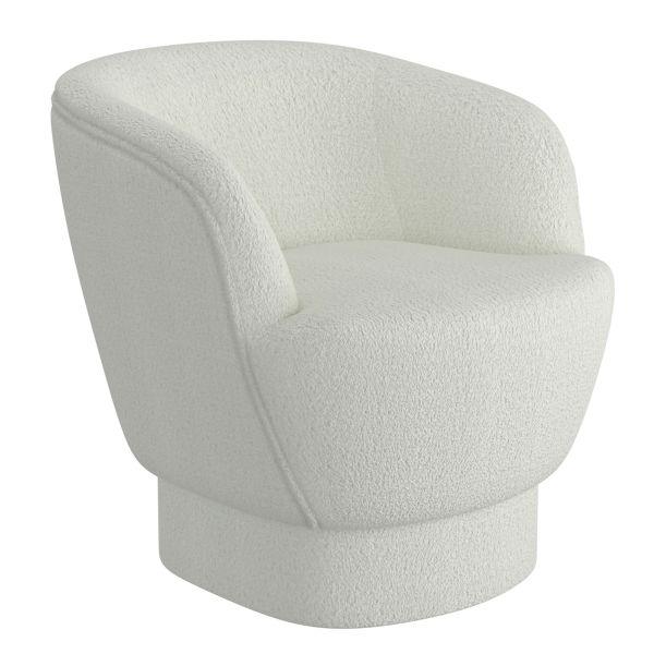 Cuddle Accent Chair in White - AFS