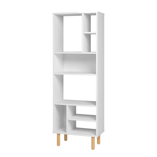 Iko 60" White Modern Abstract Open Shelving Unit - AFS