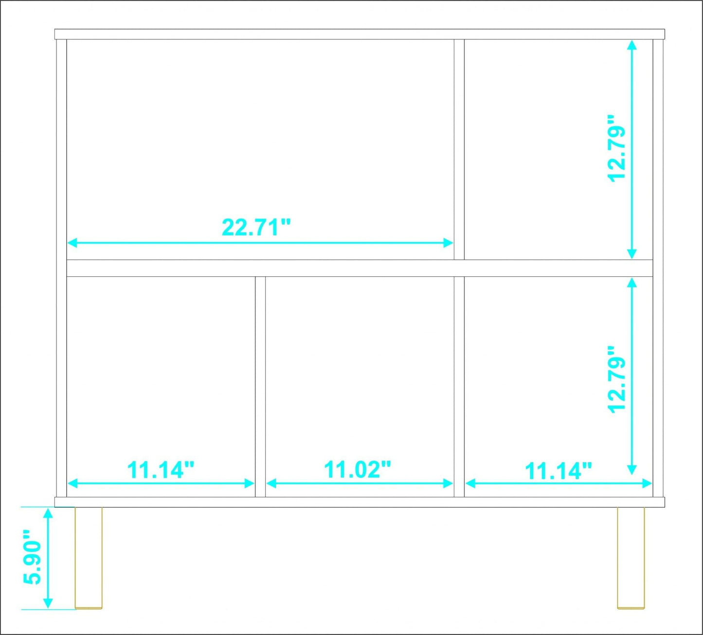 Iko White Open Cubbie Shelving Unit - AFS