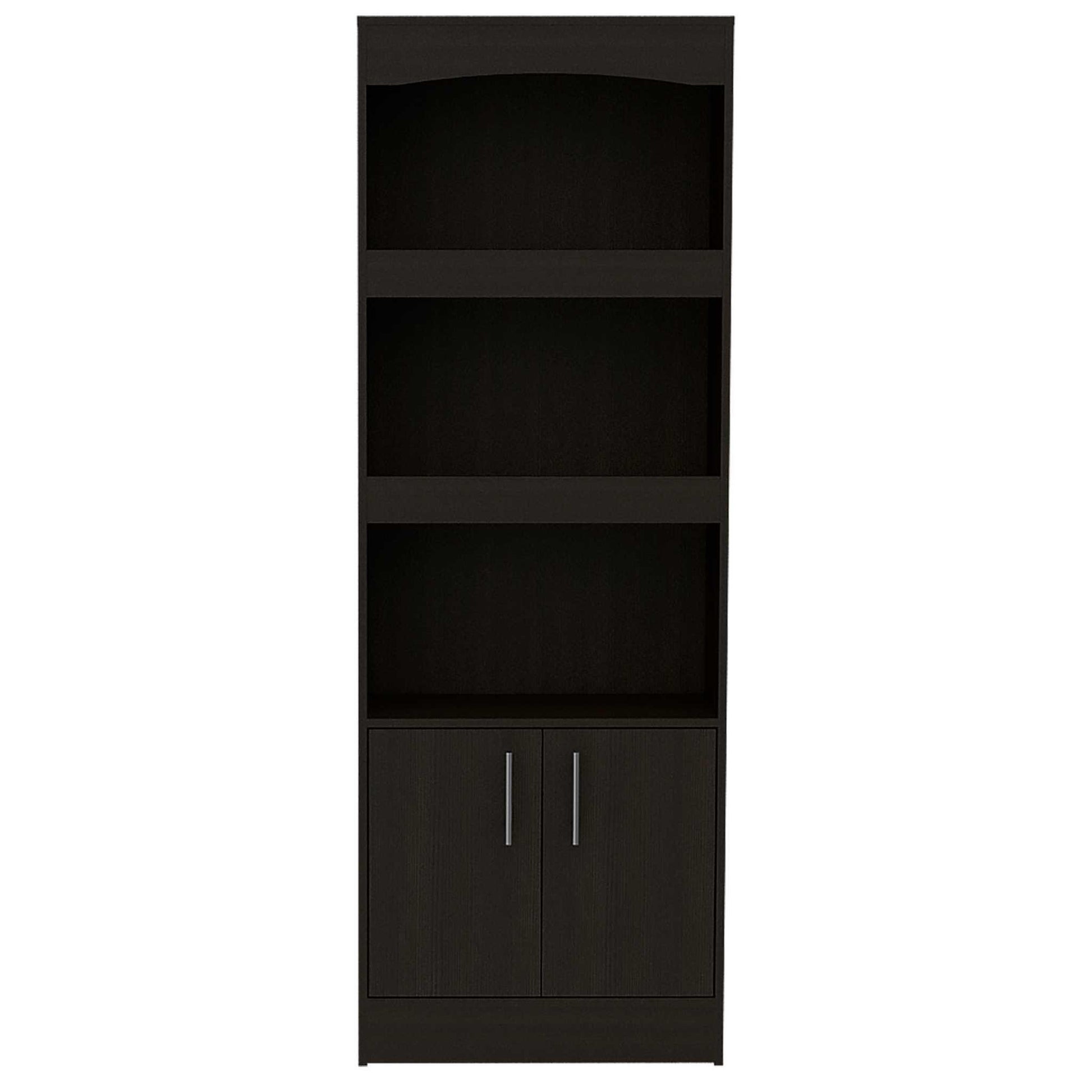 Catarina Black Bookcase Cabinet - AFS