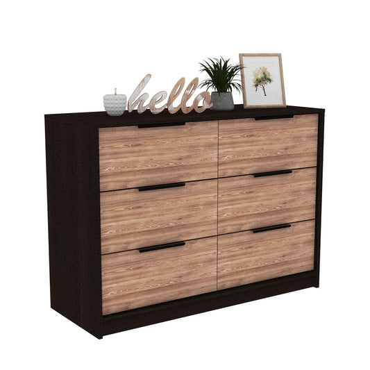 Modern Rustic Black and Natural Dresser - AFS