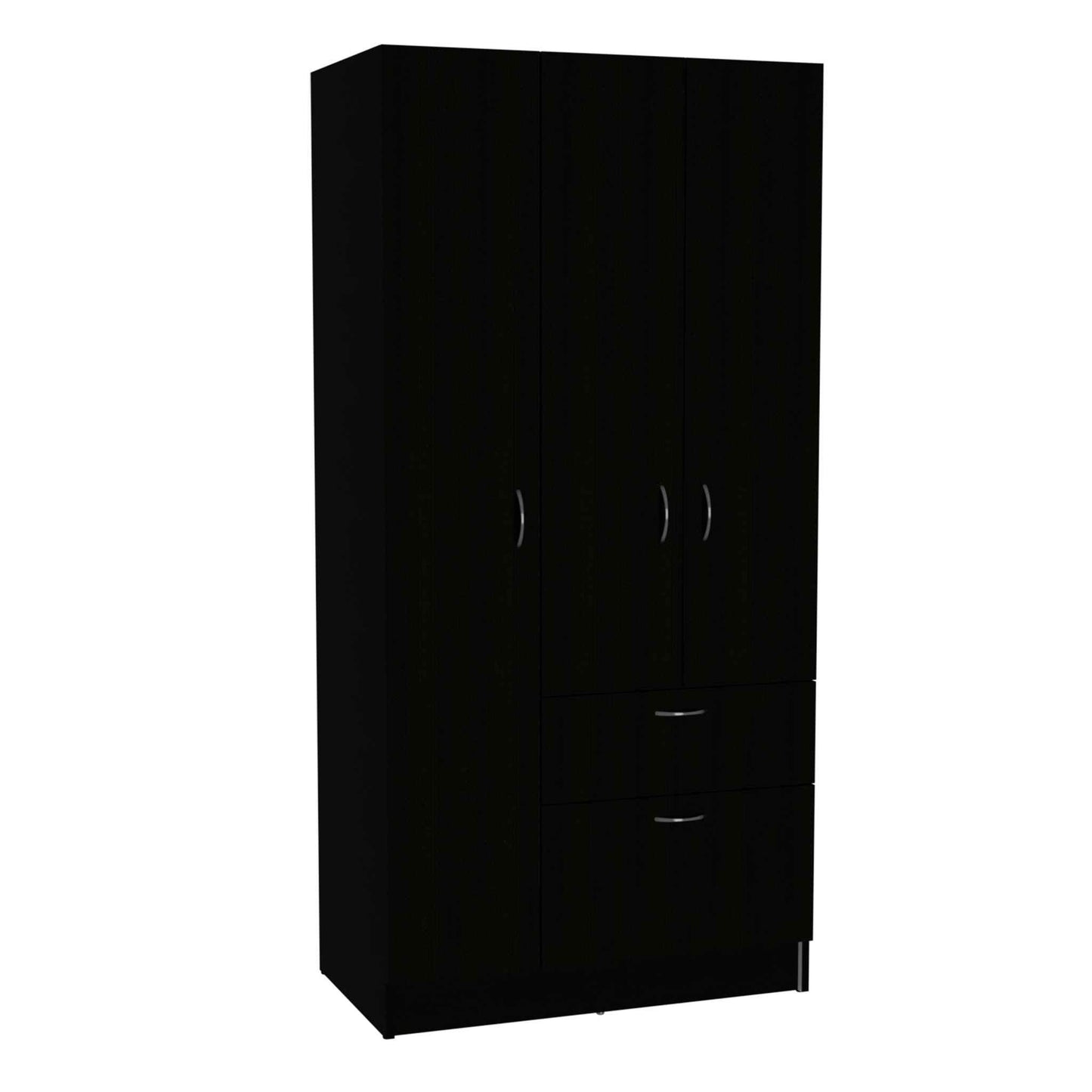 Black and White Three Door Armoire - AFS