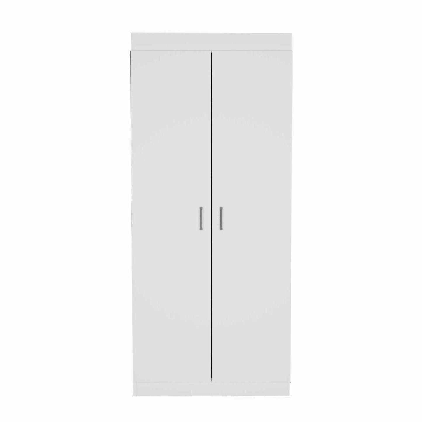 63? Classic White Pantry Cabinet with Two Full Size Doors - AFS