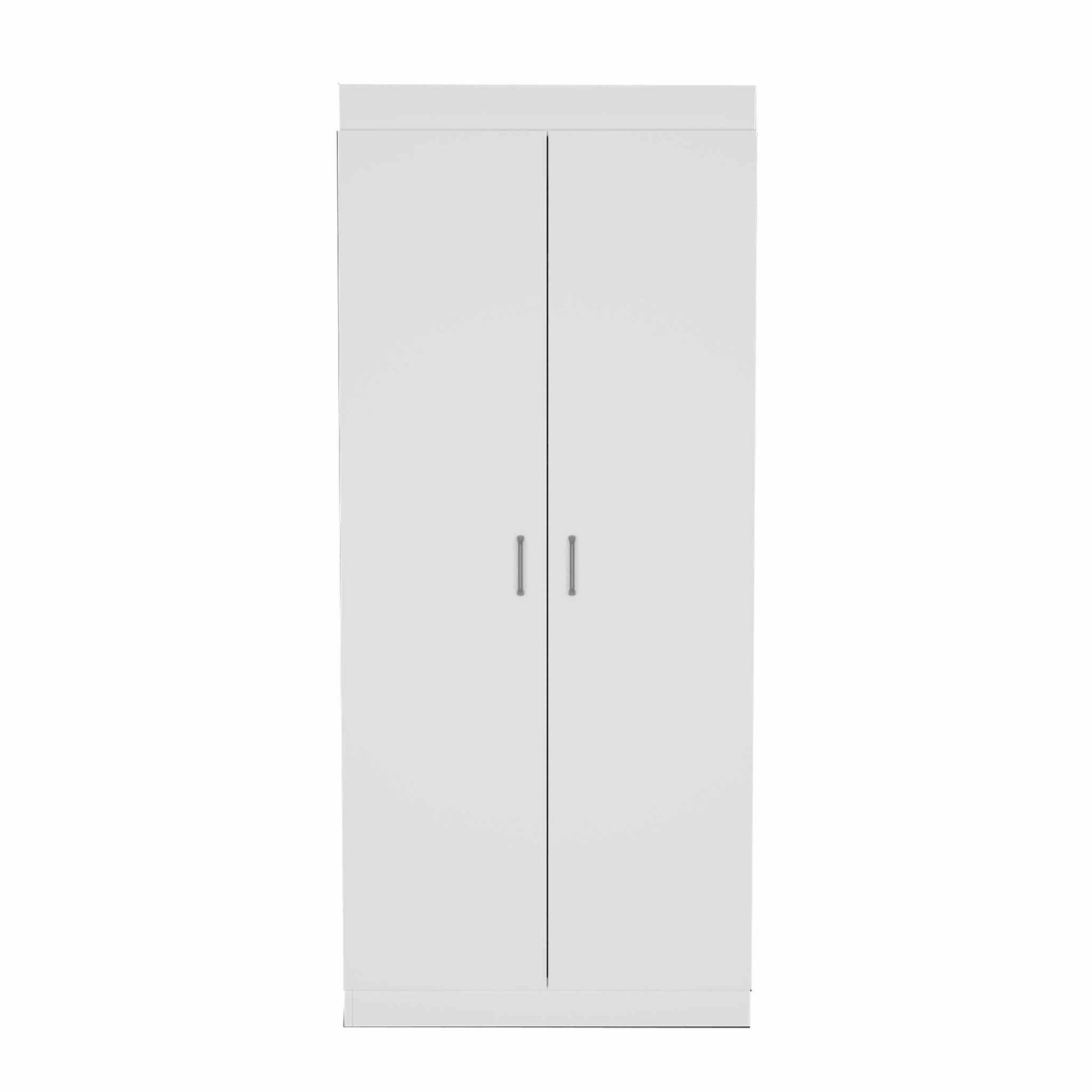 63? Classic White Pantry Cabinet with Two Full Size Doors - AFS