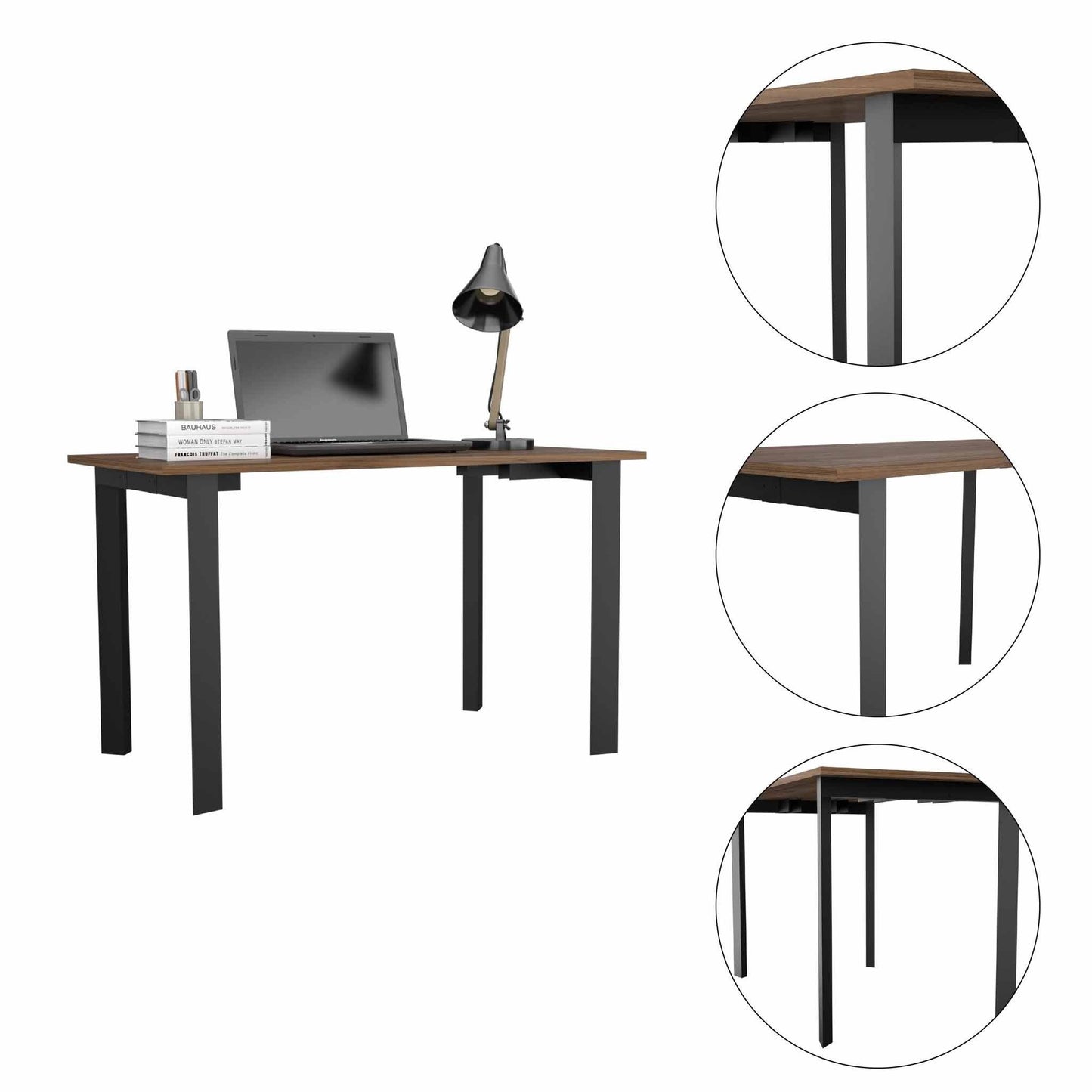 Minimalist Black Computer Table Desk - AFS