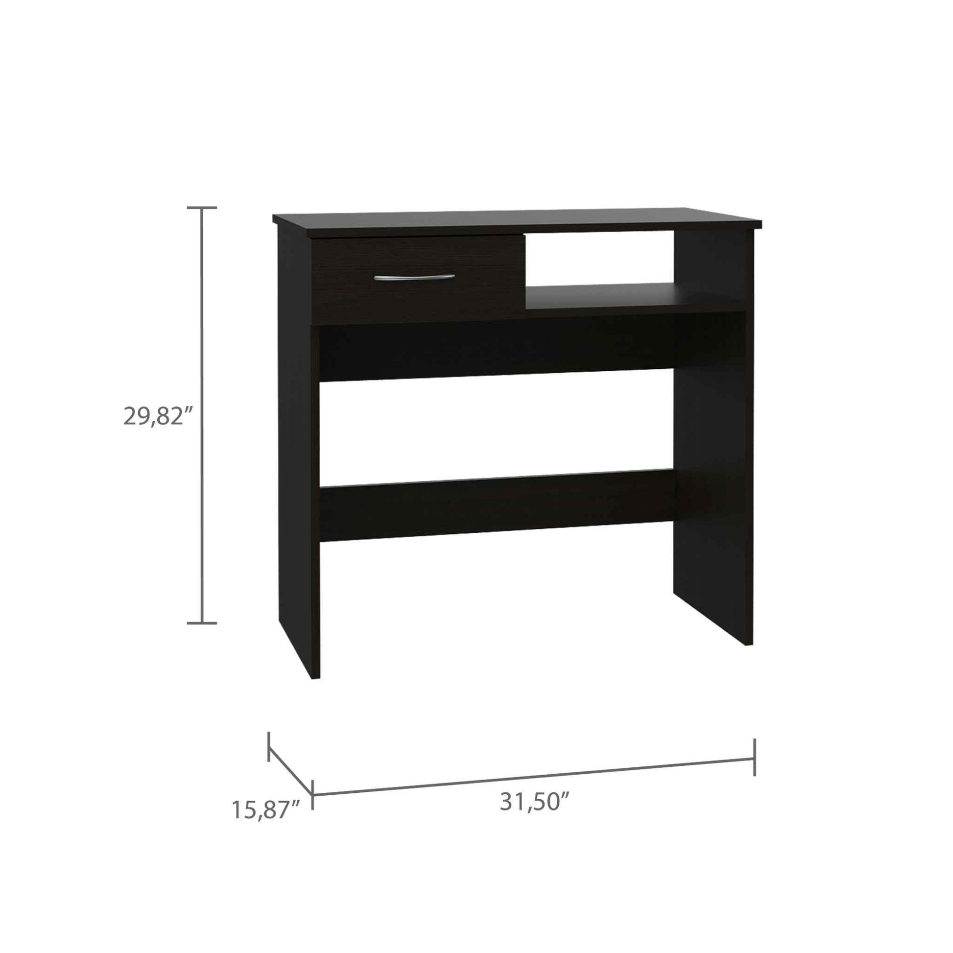 Mod Black Desk and Bookshelf Set - AFS