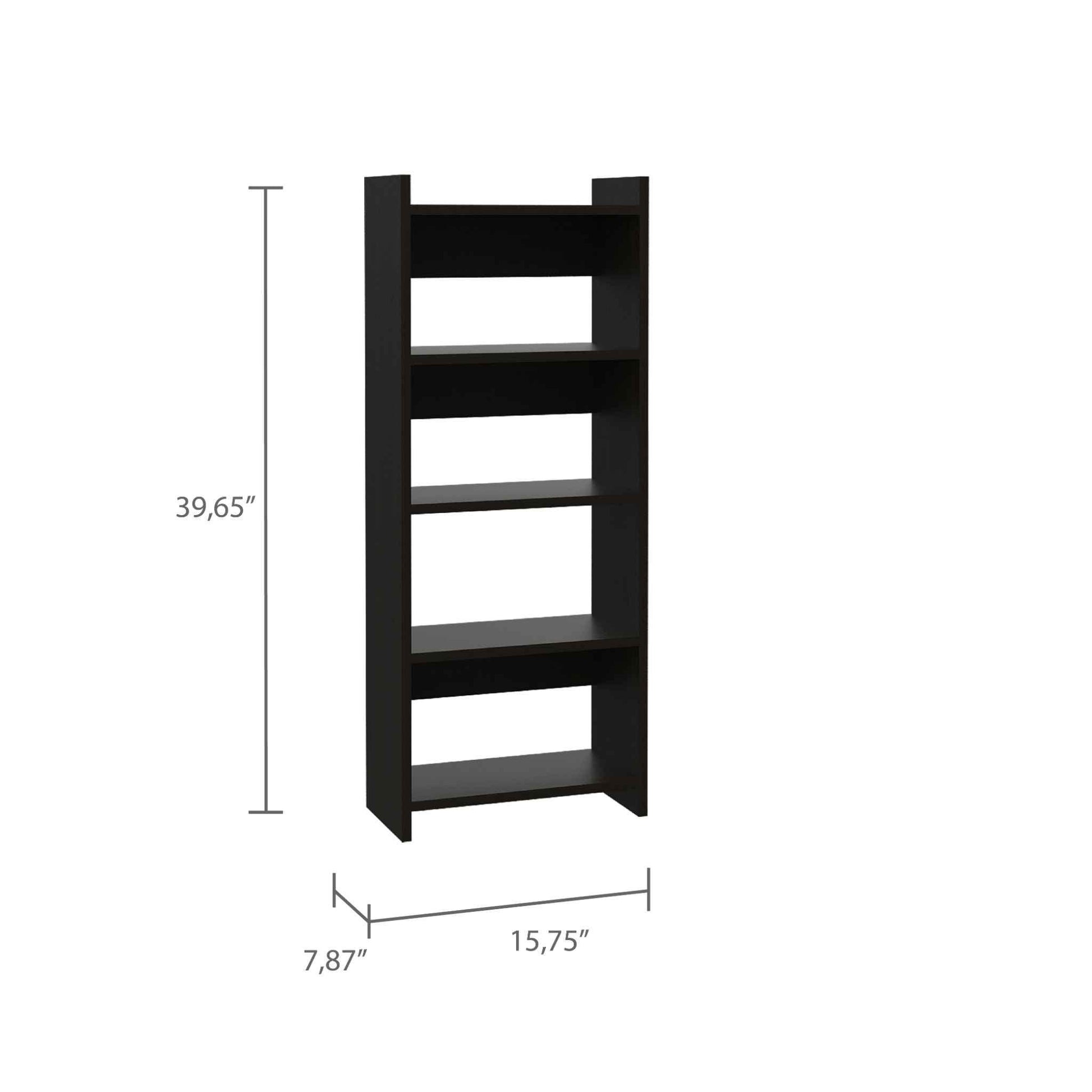 Mod Black Desk and Bookshelf Set - AFS