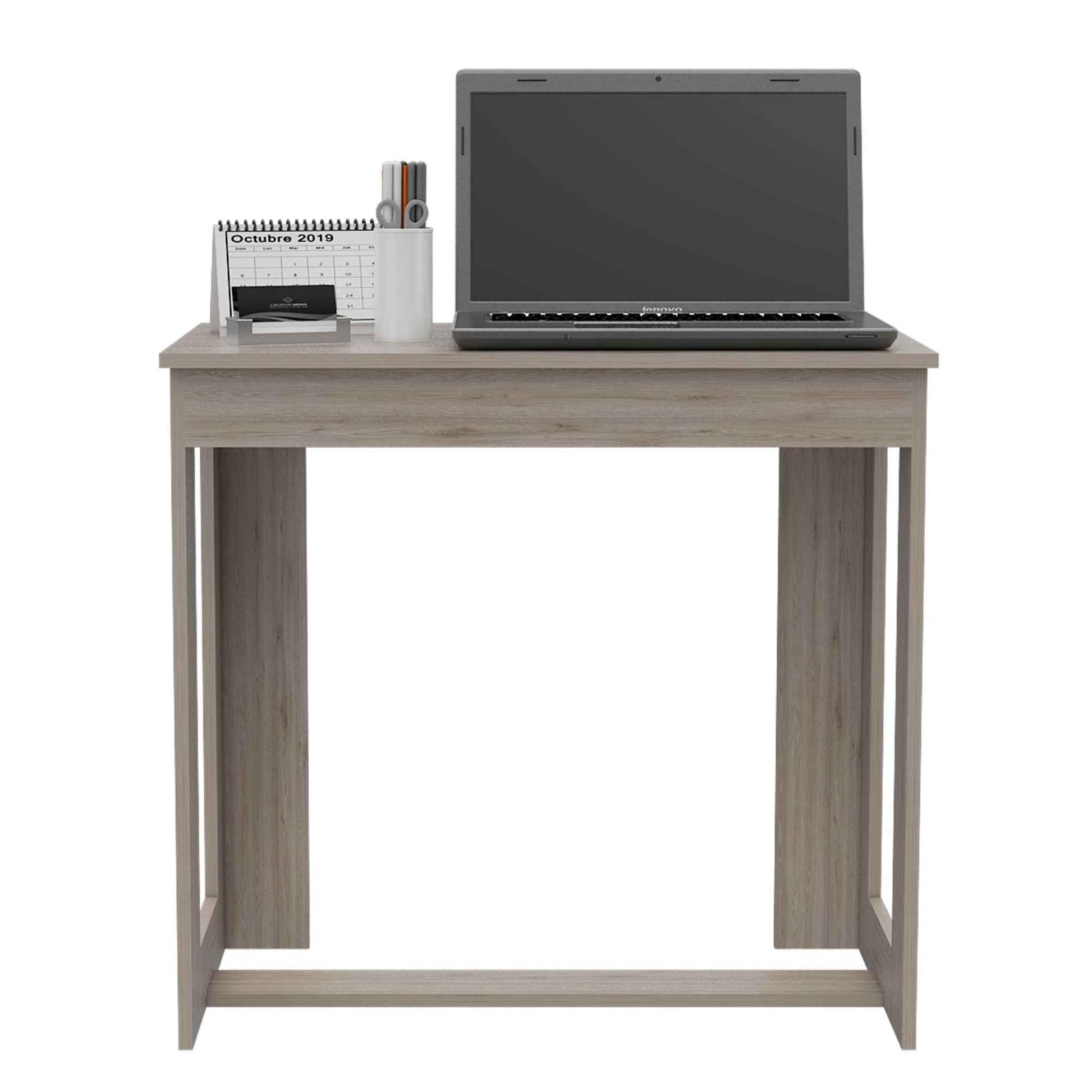 Modern Light Wash Gray Desk - AFS